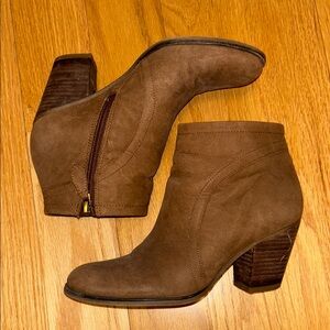Franco Sarto Brown Ankle Boots